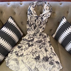 LOVESTICH Twist Front Ruffled Maxi Dress